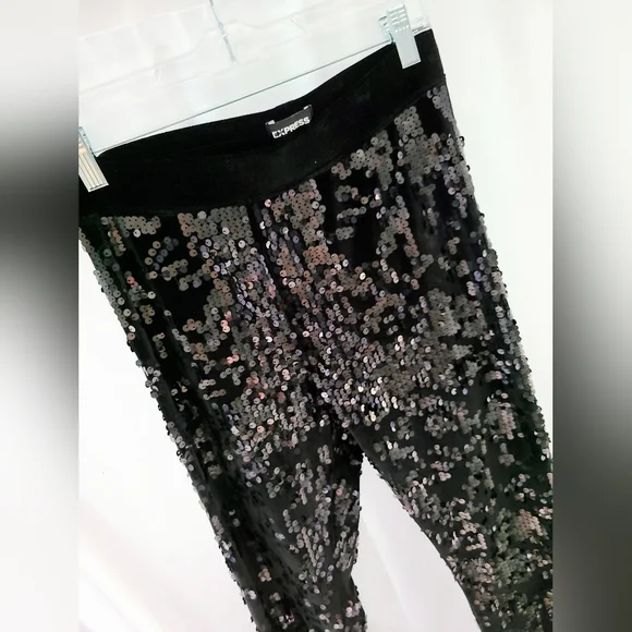 Express High Rise Sequin Leggings - Picture 2 of 6